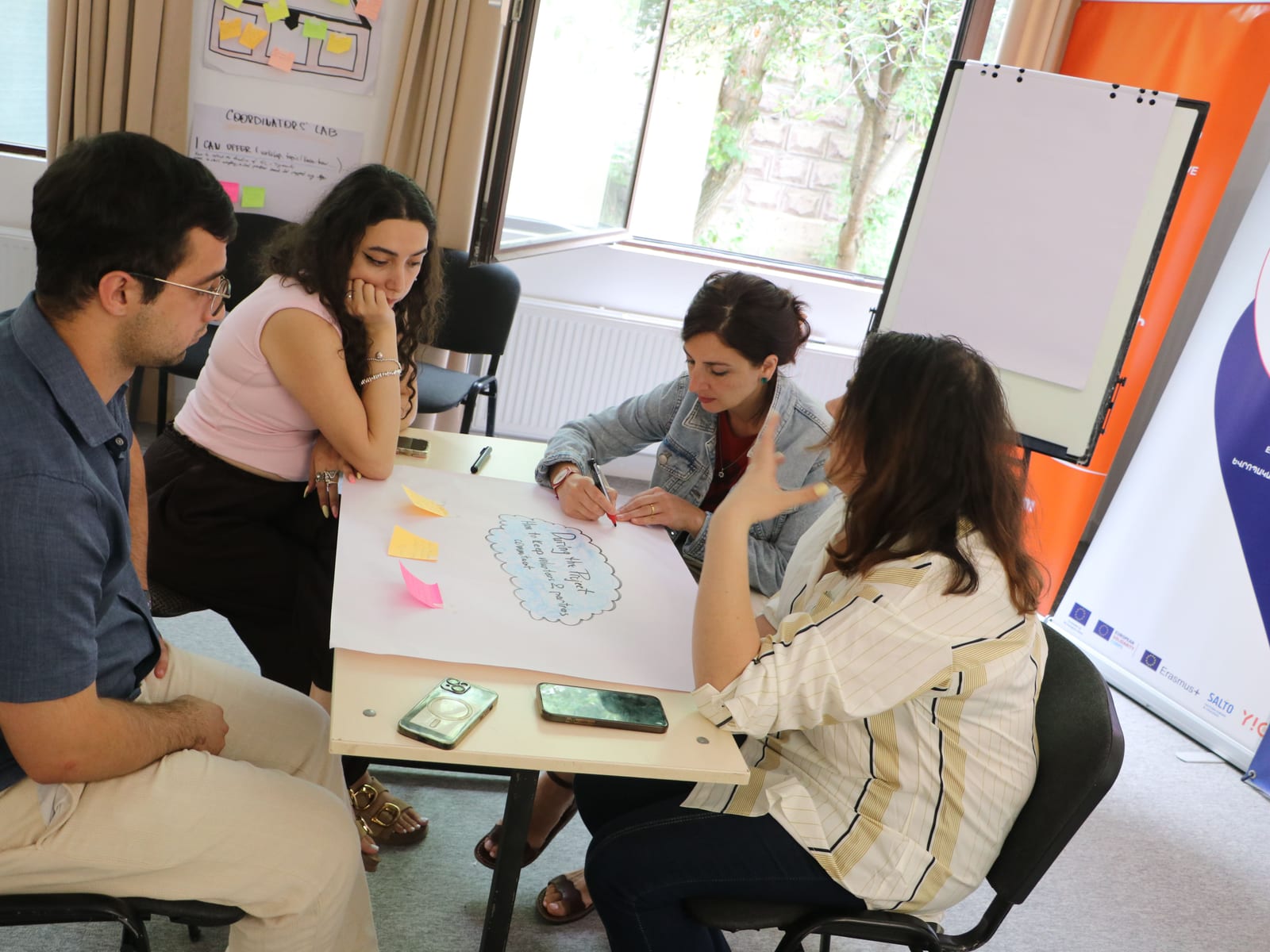 Youth Horizons Armenia participants at work